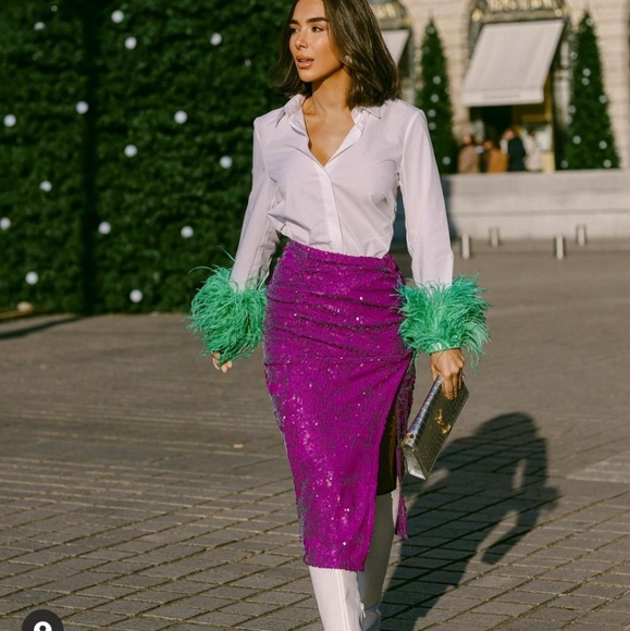 Zara sequin skirt - Picture 2 of 16